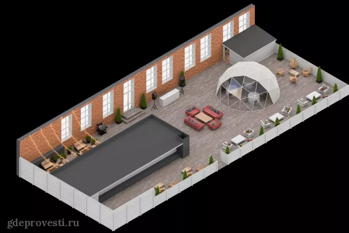AGLOFT — CHALET + ROOF — банкетный зал в Москве, фото 4