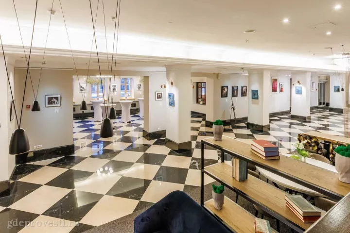Vasilievsky Hotel — Ресторан, Арт-рум и Библиотека — зал в отеле в Санкт-Петербурге, фото 2